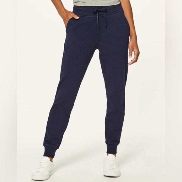 lululemon athletica Pants - Lululemon Navy Blue High Rise Joggers Sporty Pants